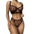 Women Lingerie Mesh Perspective Lace with Seamless Bra